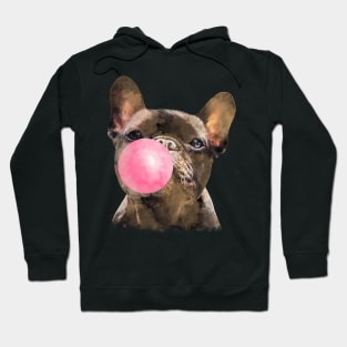 french bulldog and bubble gum Hoodie